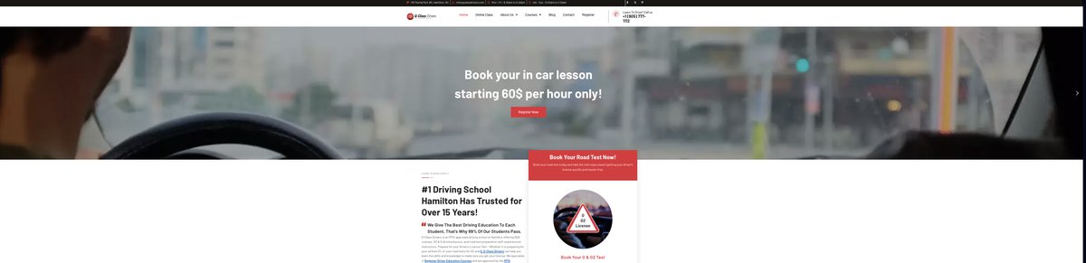 The old G-Class Drivers website homepage
