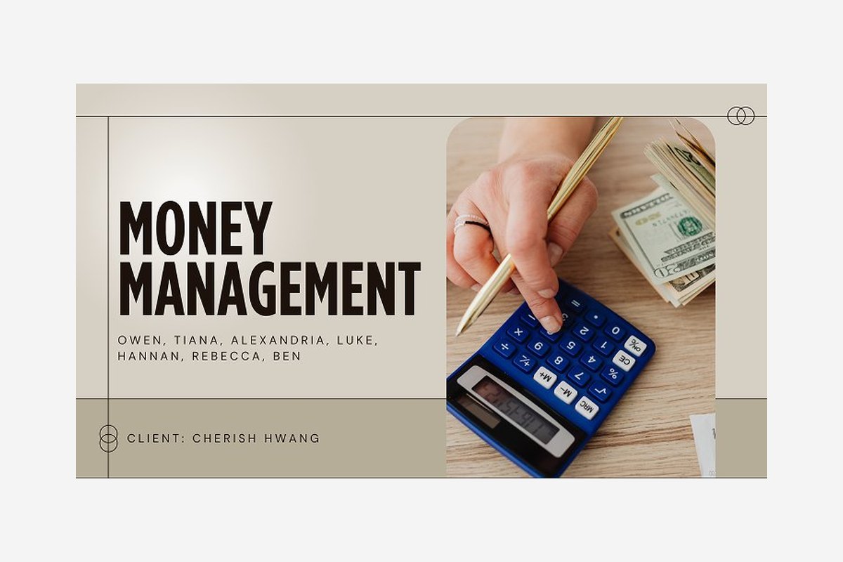 Money Management project for the Dollars and Sense program