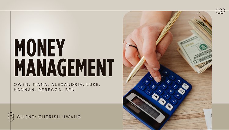 Money Management project cover, Tech Hawks team, client Cherish Hwang