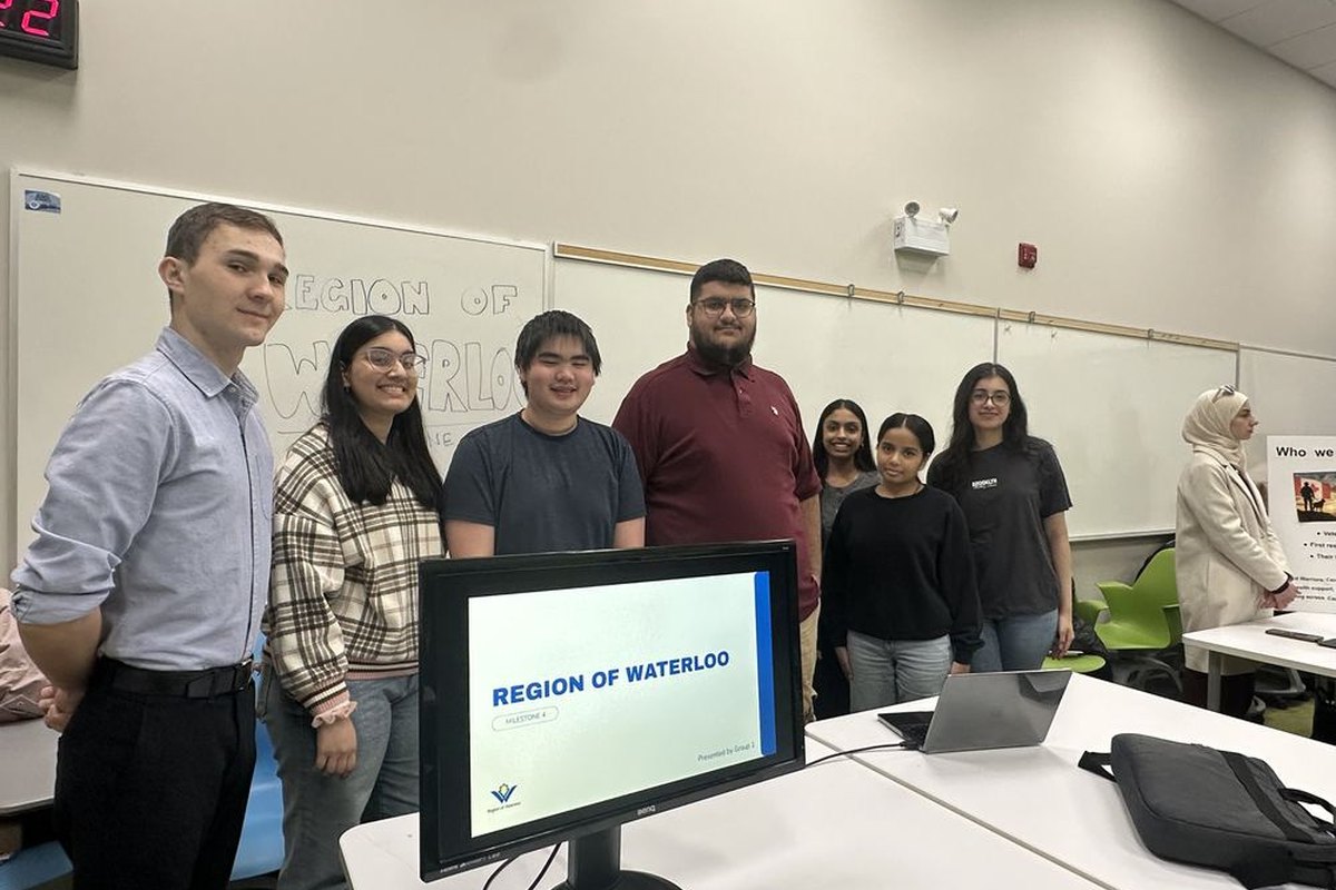 Region of Waterloo digital services playbook, prototype screens